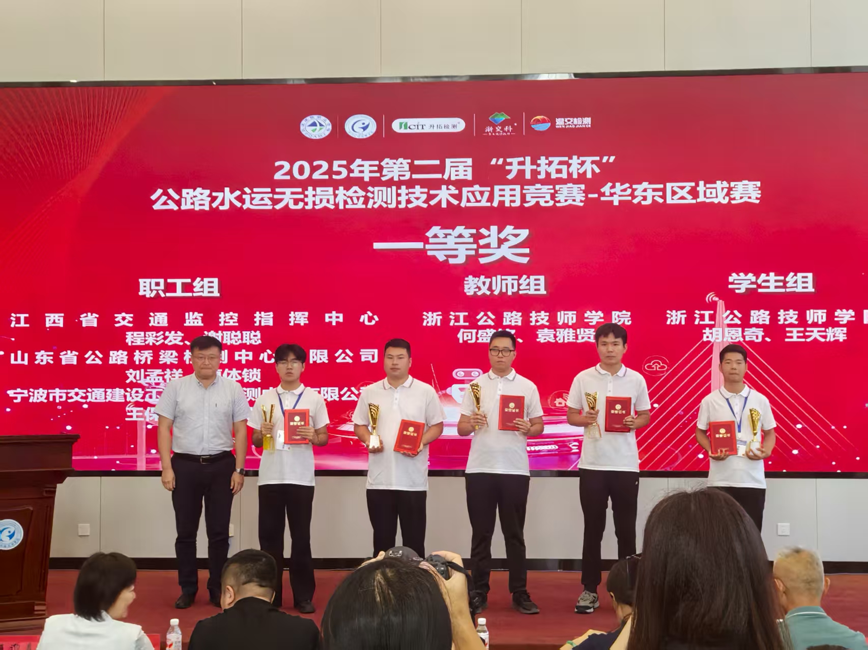 江西代表队在第二届“升拓杯”公路水运无损检测技术应用竞赛华东区域赛获佳绩