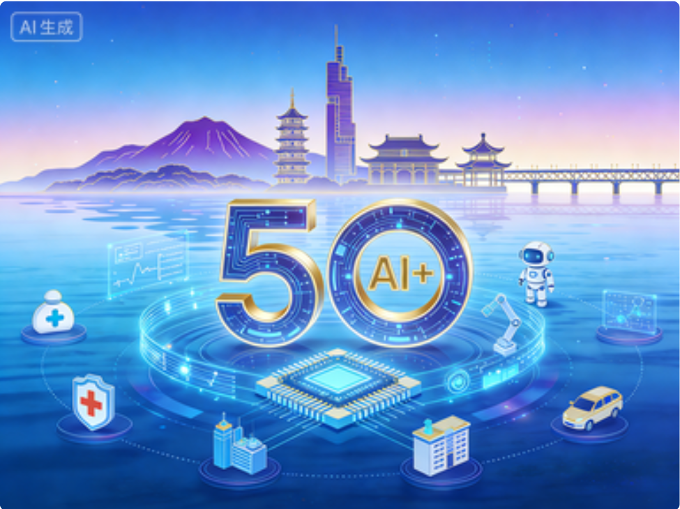 江苏高标准落地50个“人工智能+”典型应用场景