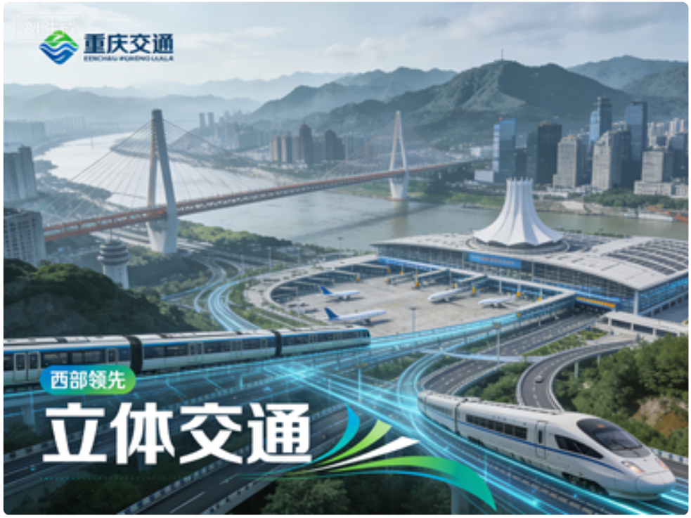 重庆基本建成西部领先综合立体交通网